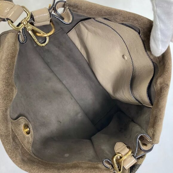 AUTHENTICITY GUARANTEED FENDI Zucca Hand Bag FLIP large FF logo strap - Picture 9 of 15